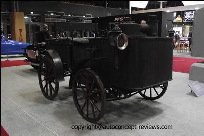 1891 Back to back seating steam powered vehicle